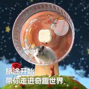 贴耳-仓鼠奇趣静音跑轮 26cm Tiles Tail - Hamster Curiosity Silent Wheel 26cm