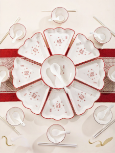 mornenjoy | New Years Eve Family Reunion High Aesthetic Tableware Set