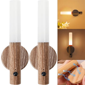 ไฟแม่เหล็ก LED ชาร์จไฟได้ไฟเซ็นเซอร์อัจฉริยะไฟกลางคืนสุดสร้างสรรค์แบบพกพาประหยัดพลังงานโคมไฟสำหรับทางเดินบันได