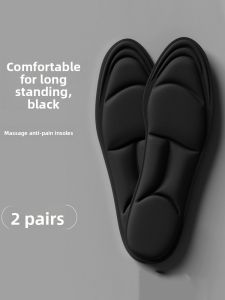 LINGMIAO | Soft Cushioning Insoles for Loafers Shock Absorption Massage Sweat Absorption Odor Prevention Breathable