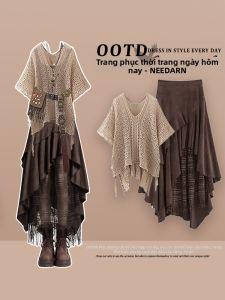 NEEDARNA | Đầm Dài Du Lịch Phong Cách Sa Mạc Bohemian