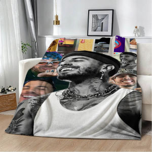 Bandai | Singer Star R-Rauw A-Alejandro Funny 3D Flannel Blanket Soft Throw Blanket Art For Home Decor Bedroom Bed Sofa Picnic Fans Gifts