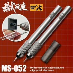 มีดปากกาทังสเตนบางโลหะ45 ° 60 ° MSWZ MS-052สำหรับ Gundam Gunpla DIY เครื่องมือทำโมเดล GK มีดแกะสลักทำจากเหล็กทังสเตนคม