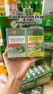 [Chính Hãng Singapore] Dầu Khuynh Diệp Con Ó 2 Nắp Eagle Brand Lành tính cho trẻ sơ sinh