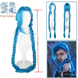 Arcane Season 2 League of Legends LOL Arcane Jinx Halloween Cosplay Costume Loli Outfit Halloween Christmas Gift Cos Convention