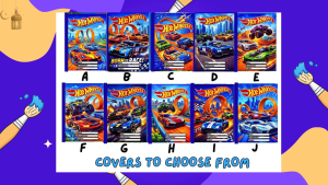 Hot Wheels A5 School Notebook for Kids Boy Student Waterproof Laminated Cover 70 GSM Thick Paper