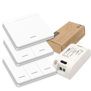 rf 86 wall panel transmitter AC110V 220V 433Mhz wireless Wall Switch Safety Switch and relay interruptor for Light Lamp