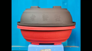 Chậu nhựa hột xoài đẹp trồng bonsai họa tiết Phúc – Lộc – Thọ mang ý nghĩa phong thủy Minh Hân Garden