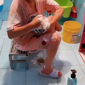 【COD&Ready Stock】Baby Shower Cap Baby Care Adjustable Hair Wash Hat Infant Ear Protection Kids Shampoo Bath Head Cover