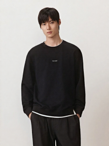 GXG | Layered Style Round Neck Long Sleeve Sweatshirt for Layers