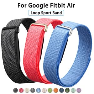 Nylon Loop Strap for Google Fitbit Air Loop Velcro Sports Braided Watch Bracelet for Fitbit Air Breathable Quick-dry Band Wristbands