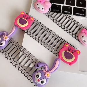 Sirkam Rambut Anak Lucu Karakter Kartun Sisir Rambut Poni Tarik Pull Comb Hair Hoop Korea Fashion Aksesoris Rambut ASW Gallery AR01