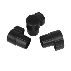 IRIN | 3Pcs Alto Saxophone Neck Plug ABS Dust Cover Protector for Bend Neck Prevents Octave Key Deformation & Dirt Black Sax Accessory