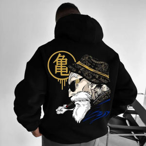 Dragon Ball GOKU Anime Peripheral Printed Hoodie Autumn and Winter Warm Fashion Loose Mens and Womens Cotton Sweater