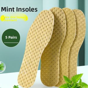LINGMIAO | Mens Anti-Odor Absorbent Breathable Mint Deodorizing Fragrant Thin Insoles