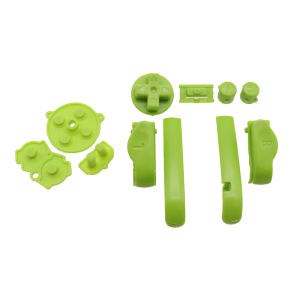 1Set For GBA Replacement Plastic D Pads A B Power ON OFF Full Set Button & Conductive Rubber Keypads