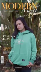 Sweather Hoodie Mr.Bronzie Premium Logo Hijau