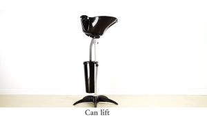 ชุดอ่างสระผม อ่างเคลื่อนที + ถังรอง อ่างสระผม ที่นอนสระผม ที่นั่งสระผม สําหรับสระผม อ่างสระผมเคลื่อนที่ (สีดํา)