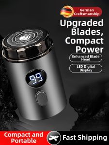 New 2025 Seiko Electric Shaver Mens Razor Digital Display Small Steel Cannon Gift 1307A Single Blade Head Washable