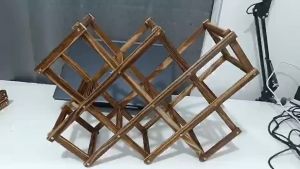 【Fast Delivery】Wine Glass Rack - Bamboo Holder Cup Hanging Shelf Organizer for Home Bar Restaurant