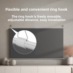 Portable Wall-Mounted Home Projector Screen High Definition 4K Anti-Light 100 Inch 120 Inch XbjiA Manual Gain 2.8 times 16:9