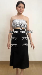 Lenata Alea Tube Top with Furing / Atasan Wanita / kemben