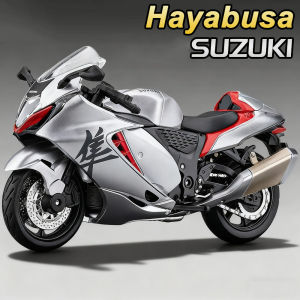 1:18 Suzuki GSX1000R Hayabusa R1 Honda Fireblade Alloy Motorcycle Models Diecast Car Toys Rear Wheel Suspension Desktop Ornament