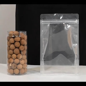 ถุงพลาสติกใส ขยายข้าง ฐานเรียบ ตั้งได้ (แพคละ 50 ใบ)