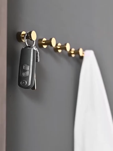 Metal Key Holder Hooks Wall Hooks Perfect for Organizing Keys Clothes Towels Without Punching