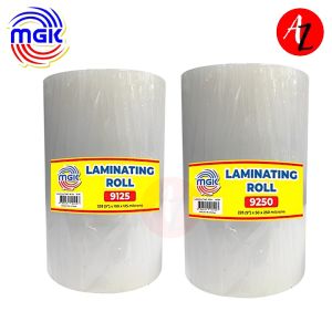 MGK Laminating Roll - (9\" width) 228 X 100 X 125 & 228 X 50 X 250 Microns Clear Durable & Long-Lasting