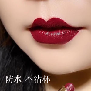 Long-Lasting Moisturizing Waterproof Lipstick Matte Finish Non-Stick Cup Colorful Lipsticks High Pigment Waterproof Lip Makeup