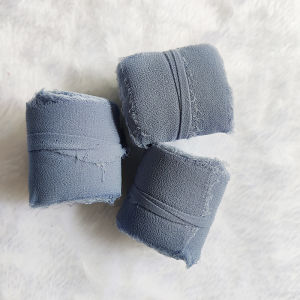 3 Rolls Chiffon Ribbon Fringe Fabric Set for Bouquets Wrapping Wedding Invitations Decorations Gifts Wrapping & Bow Making