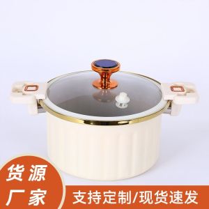 Nồi Nấu Súp Bằng Nồi Lò Xo Römertopf Không Dính Dung Tích Lớn Kiểu Âu Có Tai Nồi Nấu Chậm Dùng Tại Nhà