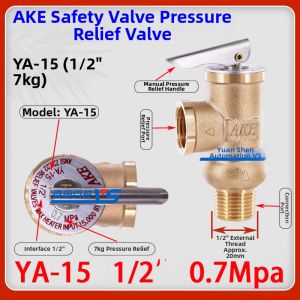 MEINWAY | Brass Pressure Release Safety Valve for Water Heaters