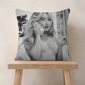 Kayou | 45*45cm Cushion Cover Cushion Covers Natural Linen Breathable Sofa Bedroom Decor Pillowcase Hot Singer Sabrina Carpenter
