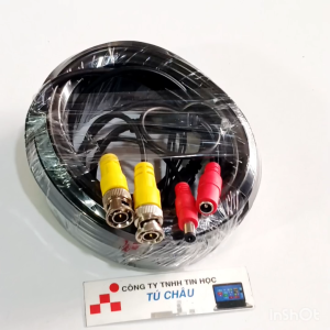 Cáp Camera dài 10m (Cáp camera đầu BNC và đầu nguồn đúc sẳn)