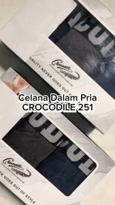 3 Pcs Celana Dalam Pria Dewasa Merk Crocodile Art 251 Bahan Katun Premium | Celana Dalam Laki Laki