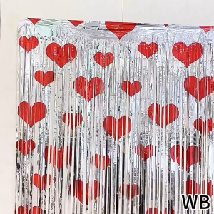 4Pcs Tirai Foil Rumbai / Backdrop Foil / Decoration Foil Curtain