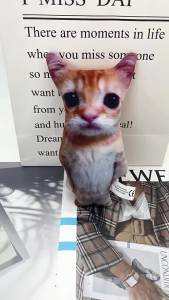 21cm Cute El Gato Cat Plush Toys Wowwow Cat Dolls Plushies Simulation Stuffed Animals Birthday Holiday Gift Kids Collectible Toy