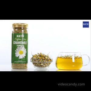 BLUE TEA - Chamomile Tea - 1.05 Oz - 30+ Cups - Loose | SLEEP TEA Pet Jar Packaging