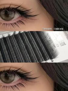 Wild Y-shaped Thickened Plush False Eyelashes Durable Individual Voluminous Tea Flower Style Beauty Tool for Eyelash Grooming