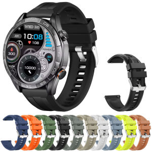 สายนาฬิกาสำหรับนาฬิกา Haylou รุ่น Solar 5 Ultra/R8 S8 S6/Watch 4 4S 2 Pro(LS02 Pro)/RT3 RS3 GST สายซิลิโคน ขนาด 22 มม.