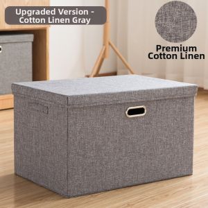 Collapsible Covered Clothes Storage Box