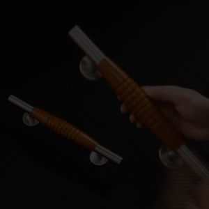 NOBLEZA Pull Handle Gagang Tarikan Pintu Rumah 35 cm STAINLESS Set ( Paket Bundling ) Motif Kayu