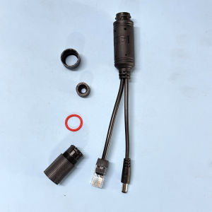 48V to 12V POE Splitter กันน้ําพร้อมวิดีโอและอะแดปเตอร์จ่ายไฟโมดูลหัวฉีดสําหรับกล้อง IP Extender