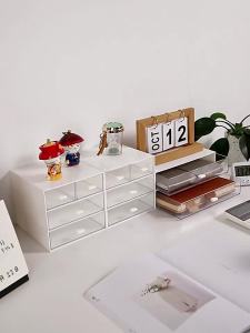 Stackable Desk Drawer Organizer for Stationery and Cosmetics