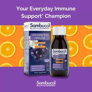 Sambucol Black Elderberry Syrup For Kids Berry Flavor 7.8 fl oz (230 ml)