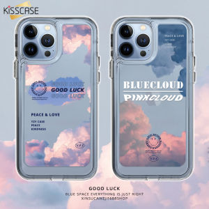 KISSCASE Ốp Trong Suốt Hình Đám Mây Đơn Giản Màu Sơn Thích Hợp Cho Apple 14 Vỏ Điện Thoại Di Động Ốp Không Gian Cặp Đôi Iphone13Pro Trong Suốt 11/12 Mới