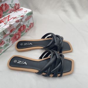 So Beautiful! Cross Flats Sandals Womens Beach Casual Slippers Fashionable All-Match Slim Looking White Roman Shoes