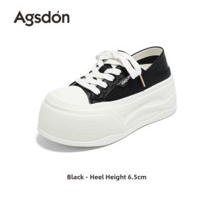 Agsdon | Platform Elevator White Sneakers